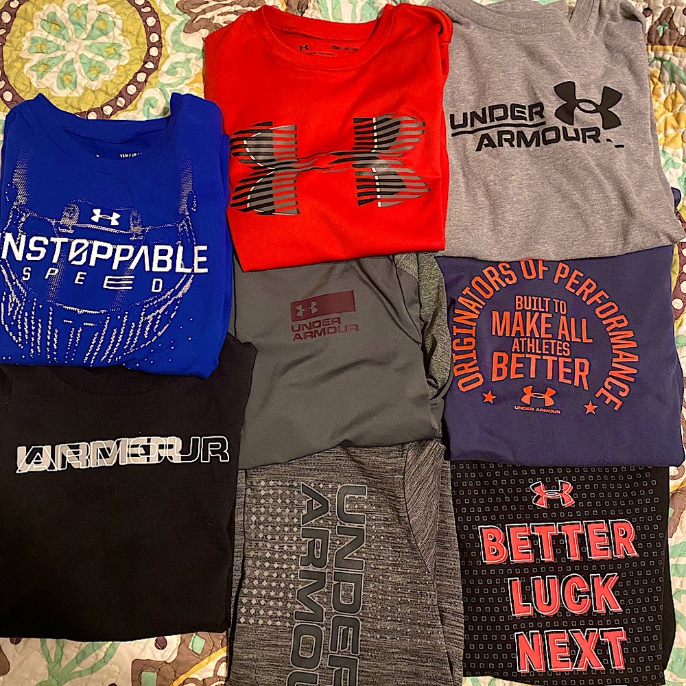 Bundle of 8 UA shirts